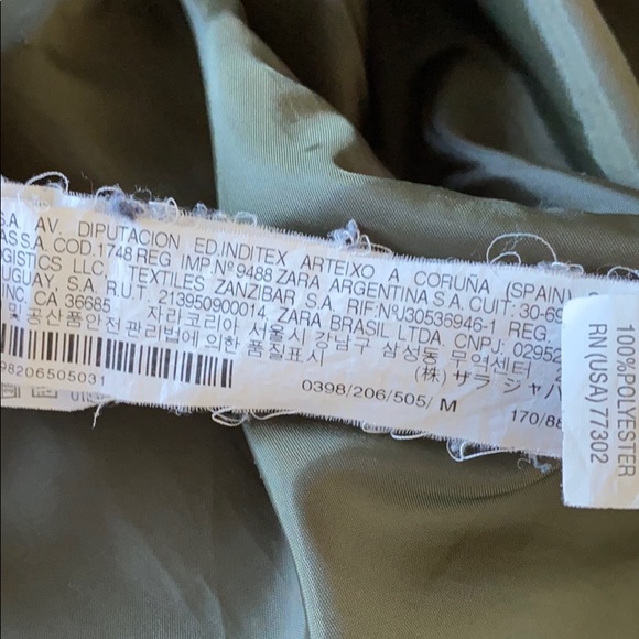 Zara Army Green jacket - Picture 5 of 5